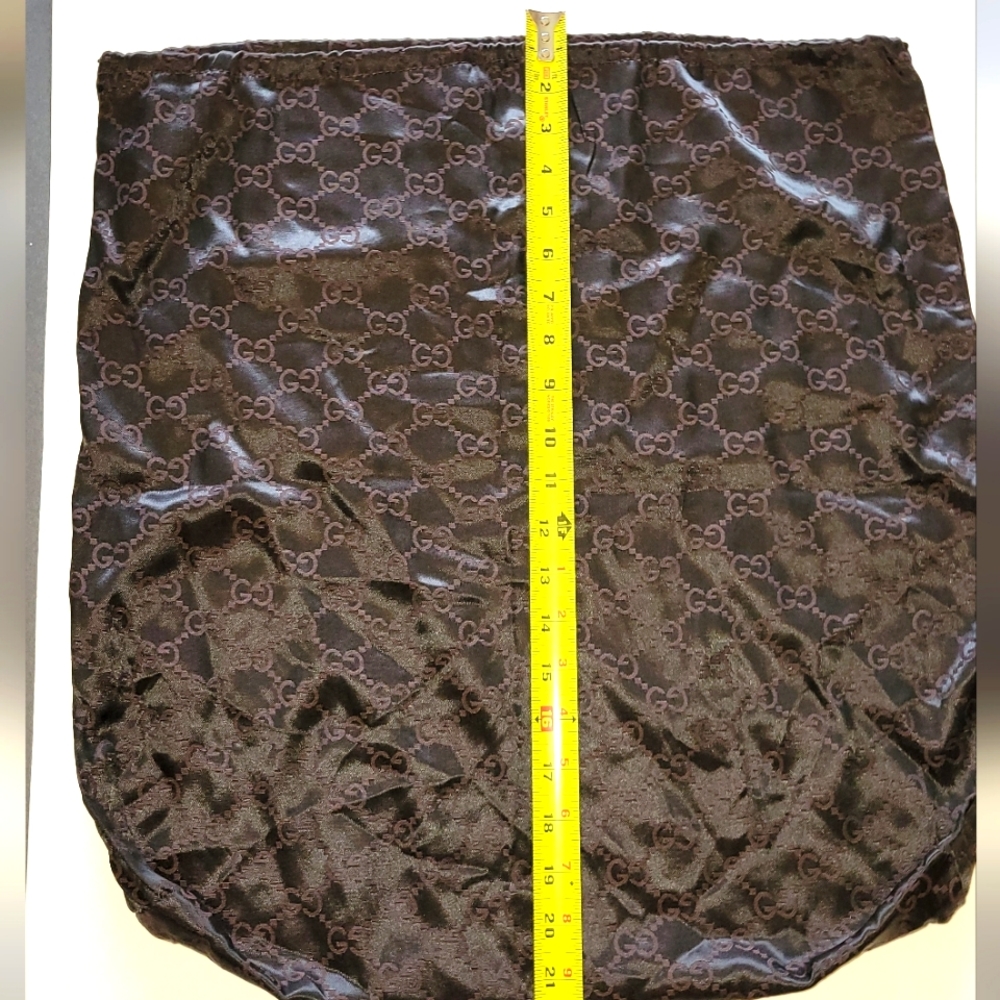 Authentic Gucci Monogrammed GG Web Drawstring Dust Bag
